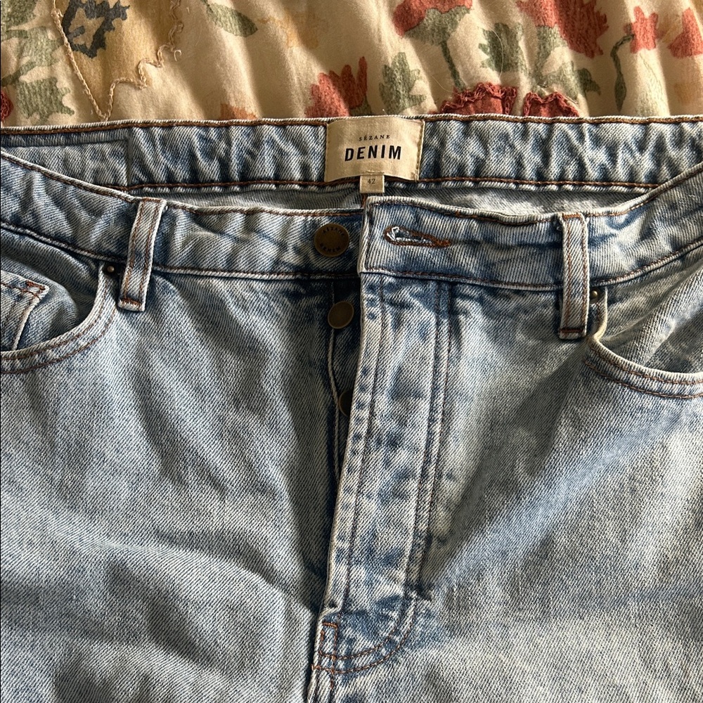 Sezane Light Blue Denim Jeans